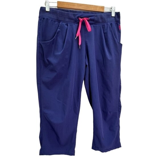 MOUNTAIN Equipment MEC Blue Cropped Capri Pants Size 8 - Picture 2 of 5